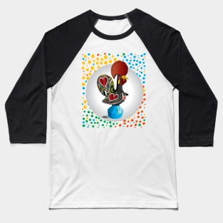 Portugal’s Barcelos Rooster Emblem (Galo) Baseball T-Shirt